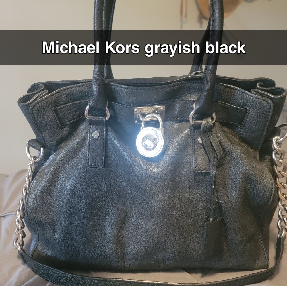 MK black/gray purse